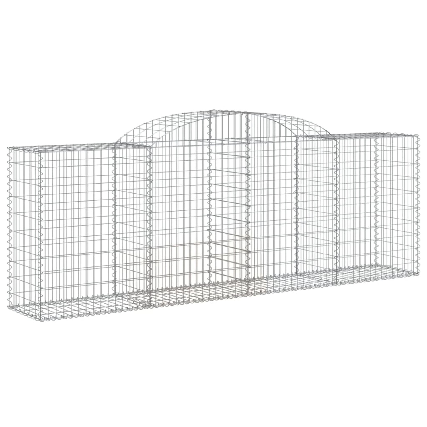 vidaXL Gabionen mit Hochbogen 30 Stk 300x50x100/120cm Eisen 1671112
