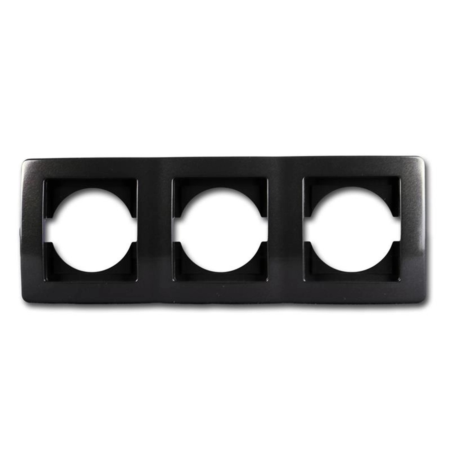 TEM EKONOMIK 3-Fach UP Rahmen Horizontal Anthrazit