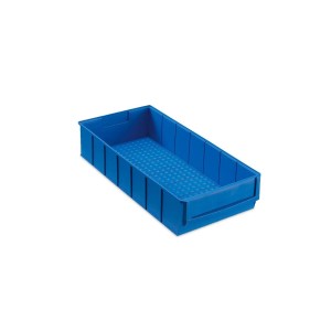 Blaue PROREGAL Industriebox, 4,7 Liter, für Aufbewahrungssysteme im Lager oder Werkstatt.
