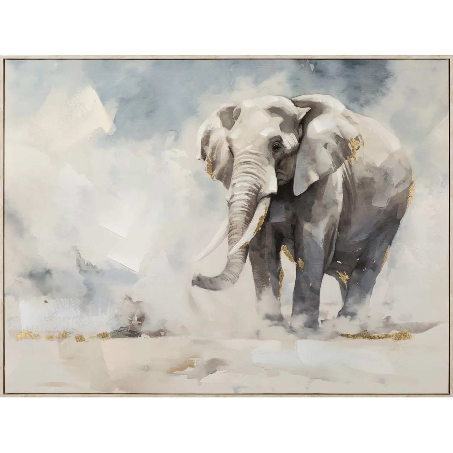 Art Universe Leinwandbild Sand Coloured Elephant 90 x 120 cm