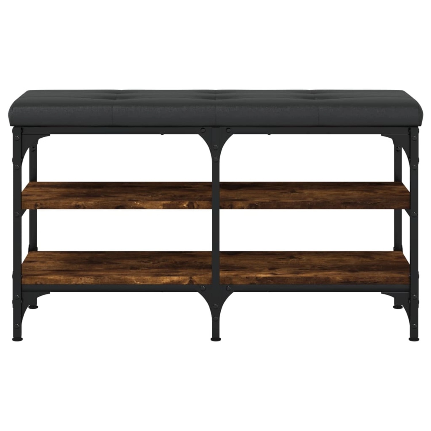 vidaXL Sitzbank Schuhbank Räuchereiche 82x32x47 cm günstig online kaufen