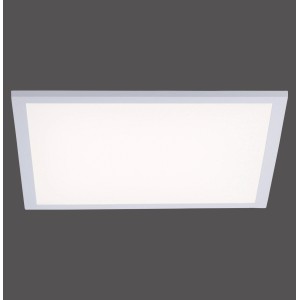Weißes, flaches LED Panel Lolasmart, 45x45 cm, App-steuerbar, für smarte Beleuchtung.