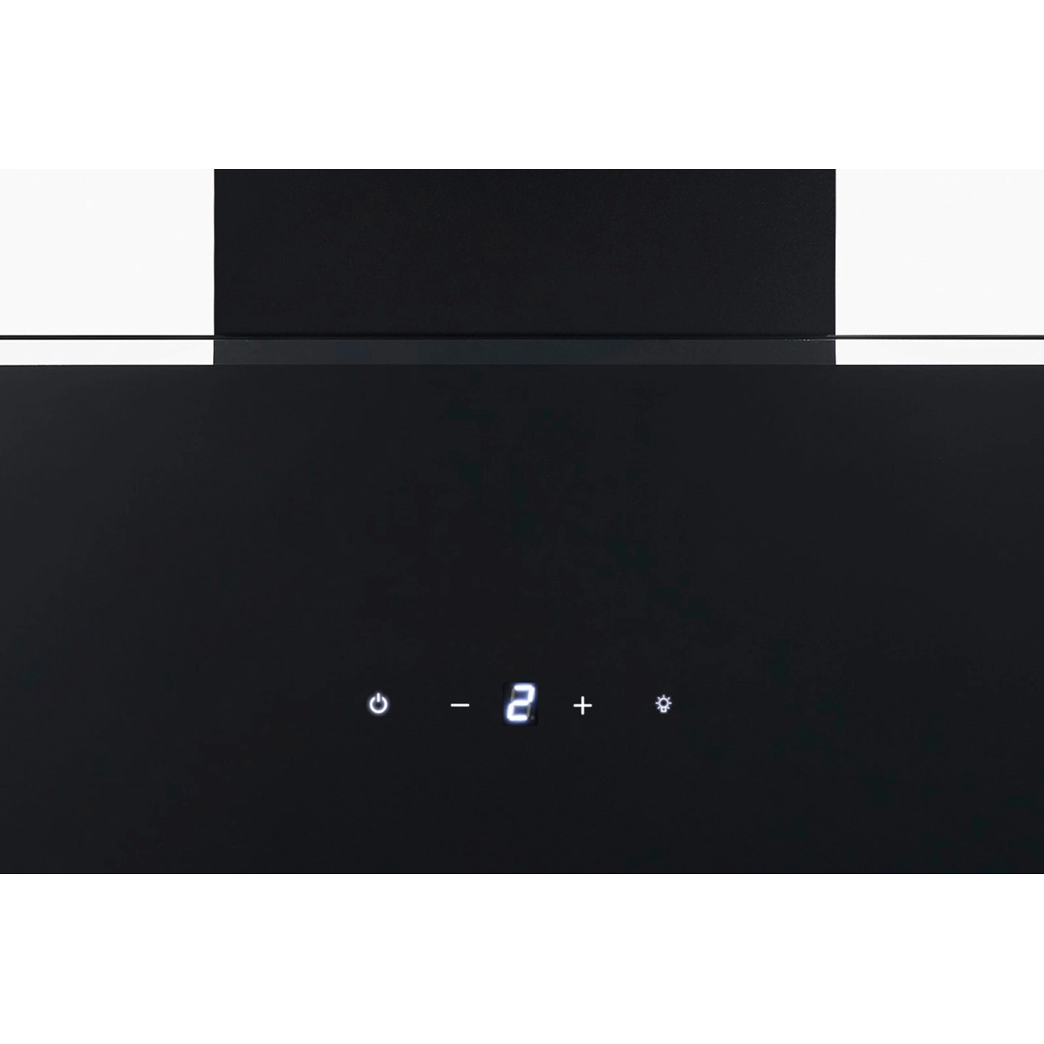 Respekta Schräghaube Lora 60 cm, schwarz, mit Touch Control und LED-Beleuchtung.