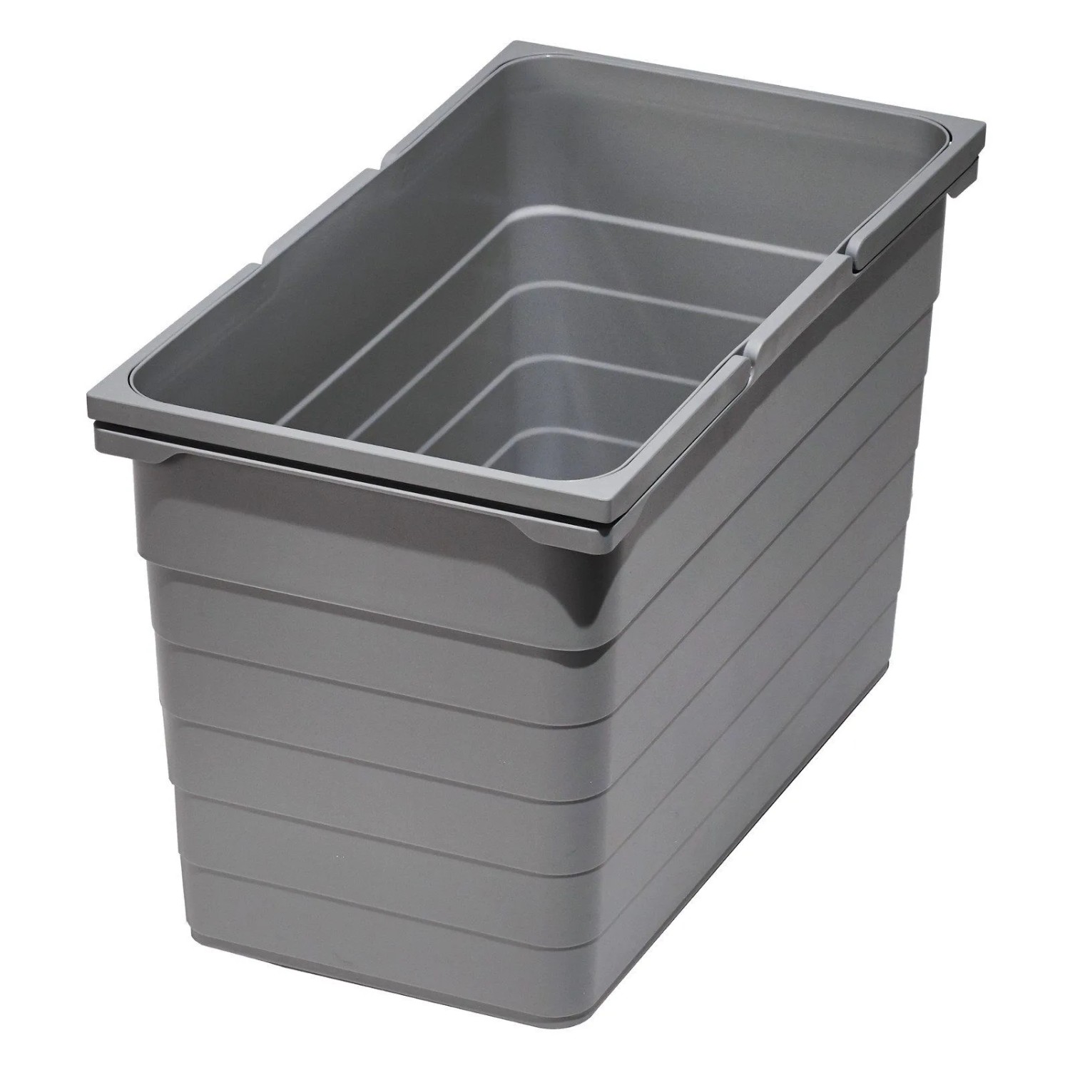 Ninka Eins2vier Abfallsammler Mülleimer 25L 412 x 330 x 230 mm Alugrau 5061 günstig online kaufen