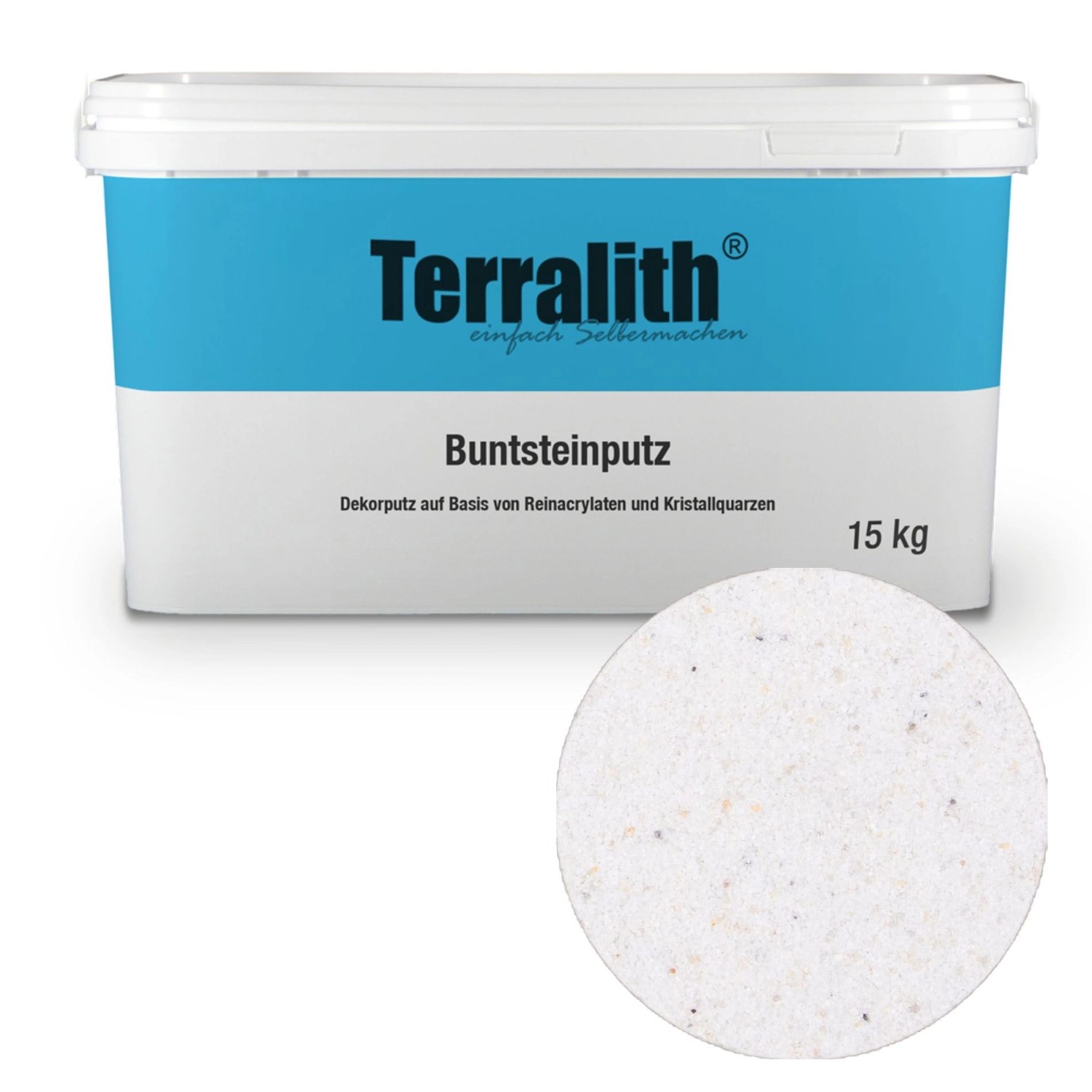 Terralith Buntsteinputz Mosaikputz 1mm -15 kg- BSP1103 Weiss Beige