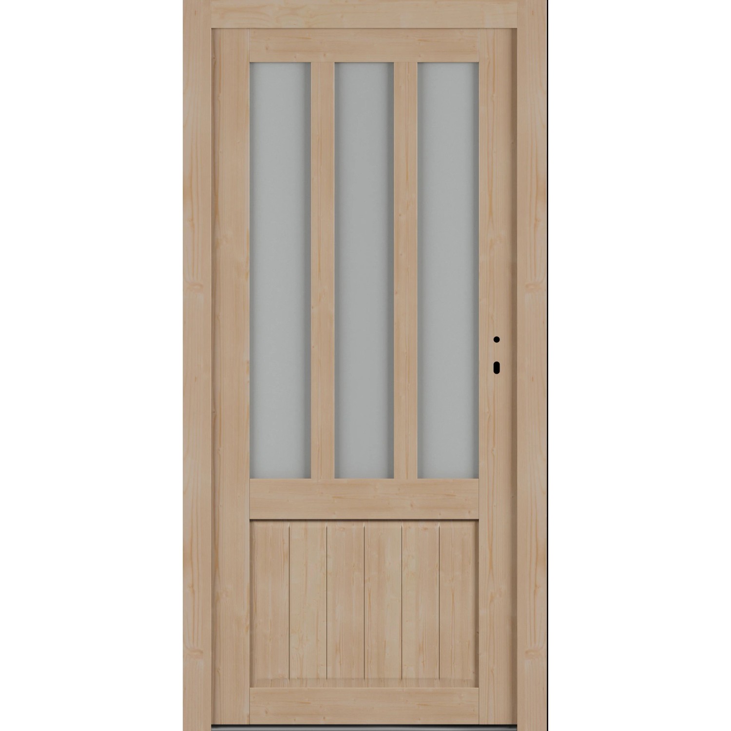 Roro Nebeneingangstür OHE 1001 Fichte 5FA 98 cm x 198 cm DIN R