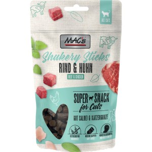 Mac's Katzen-Ergänzungsfutter Shakery Sticks Rind 50 g