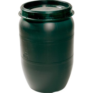 Grünes Maischefass Classic 120 l aus Kunststoff mit Schraubverschluss für Ernte und Lagerung.