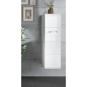 Inn.Furn Badezimmer Kommode in Weiß Hochglanz 30 x 106 cm Livia