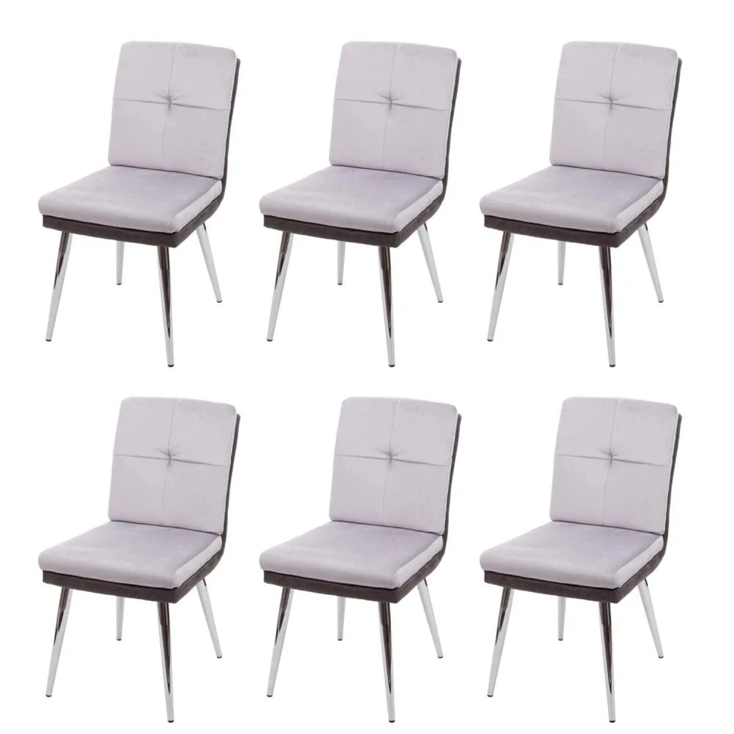 MCW Esszimmerstuhl G48 6er-Set Grau