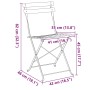 vidaXL Garten Klappstuhl 2 Stk Grün 42 x 46 x 82cm Stahl 42002955_13