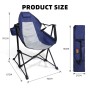 CCLIFE Campingstuhl Klappstuhl Outdoor Faltbar 100Kg Blau_3