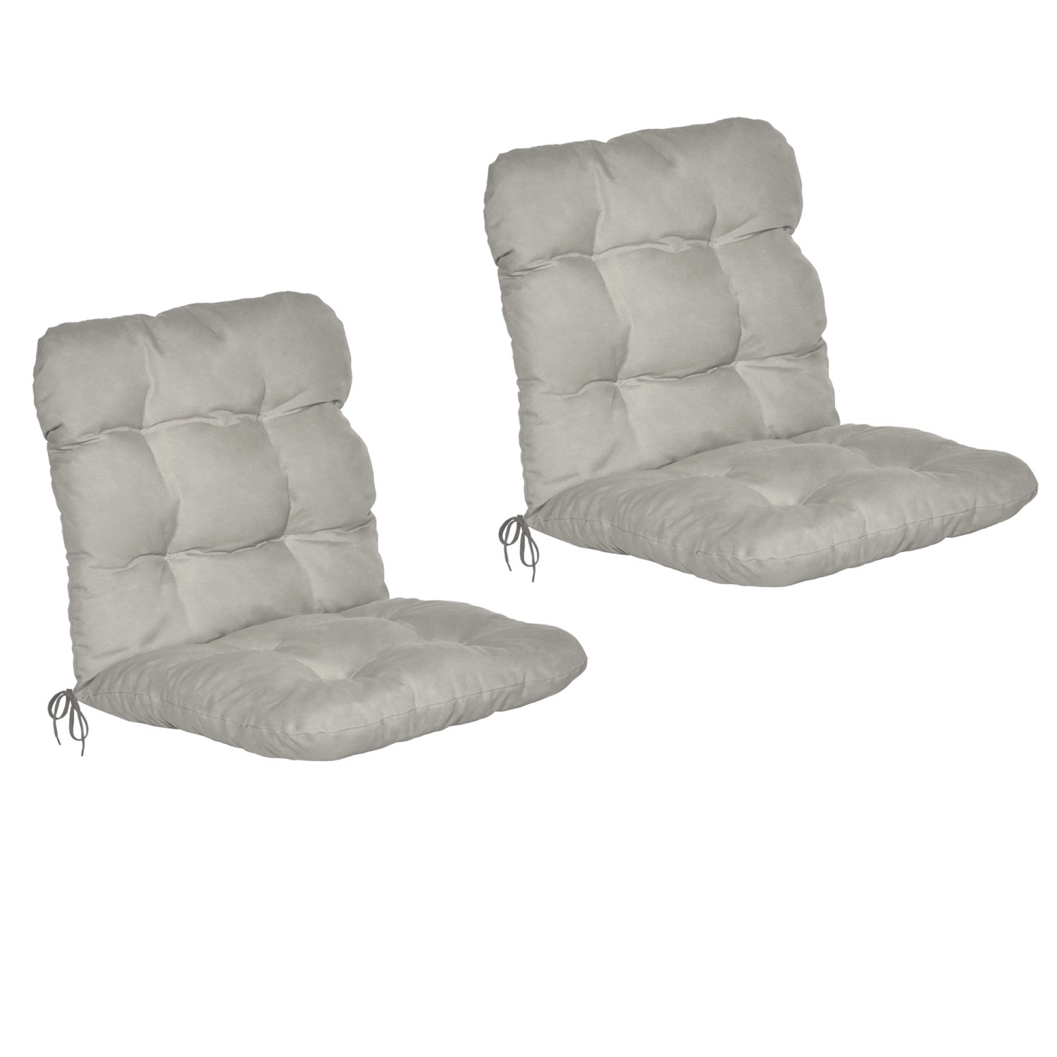 Beautissu Flair NL Niederlehner 100x50x8cm Hellgrau 2tlg