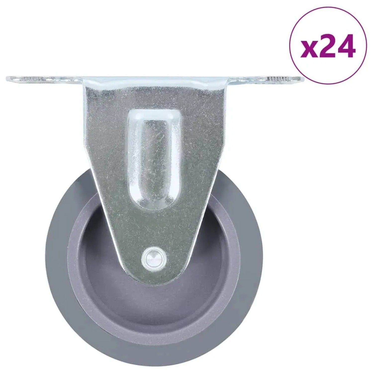vidaXL 24 Stk Bockrollen 75 mm 277829