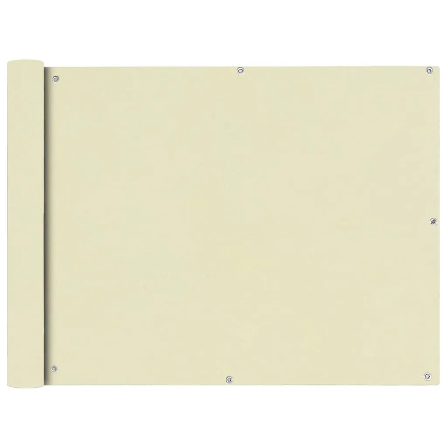 vidaXL Balkon Sichtschutz Oxford-Gewebe 90x600 cm Creme 42339