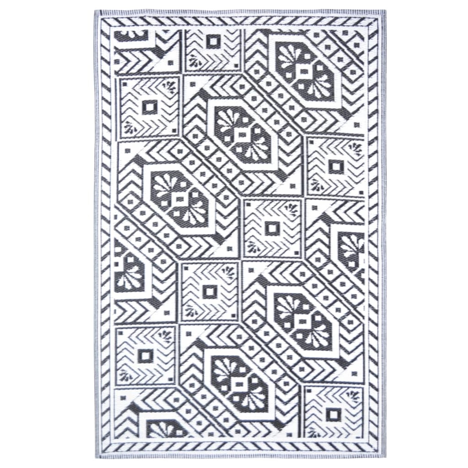 Esschert Design Outdoorteppich 182x122 Cm Rautenmuster 658369 günstig online kaufen