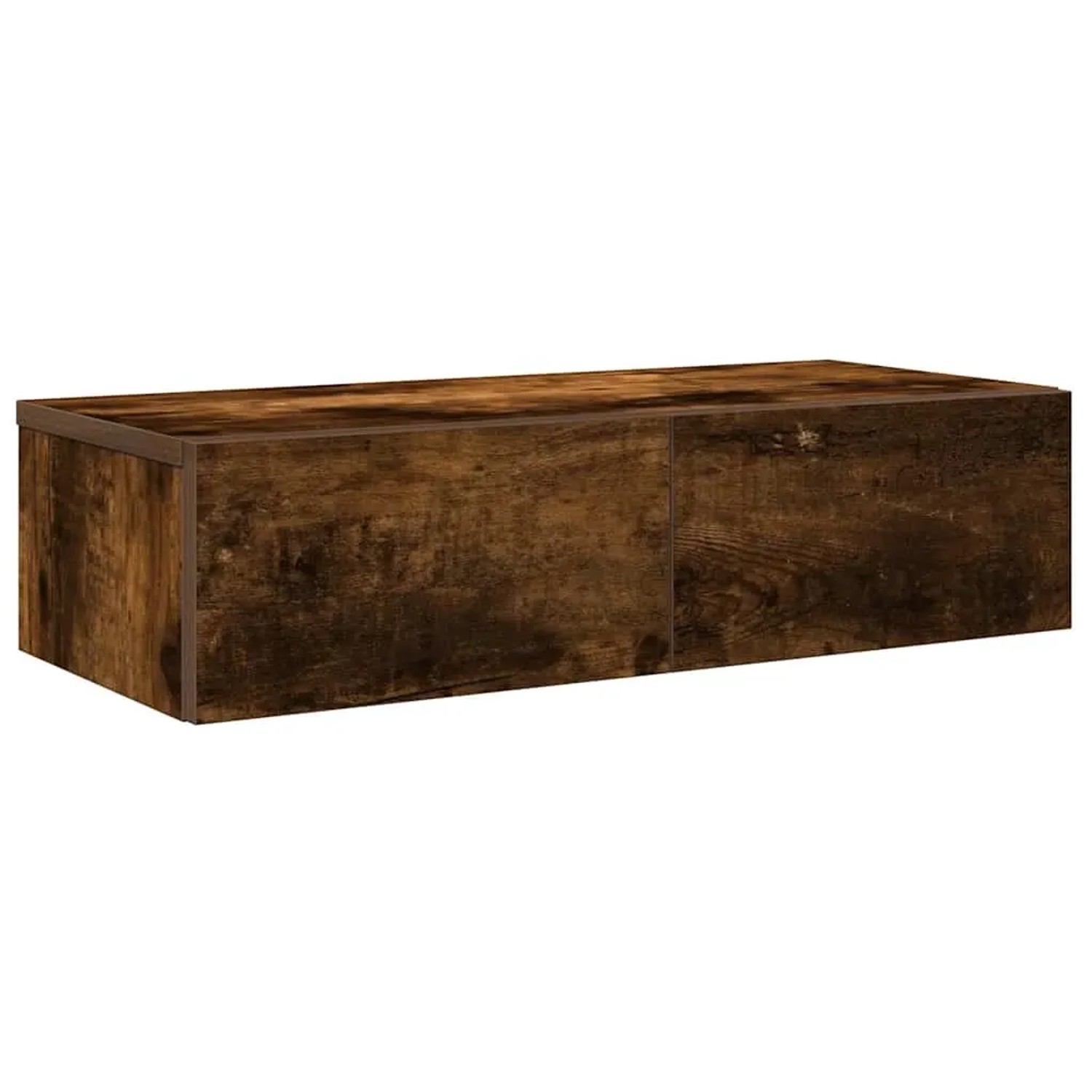 vidaXL Wandregal mit Schubladen Räuchereiche 60x26,5x15 cm 859972