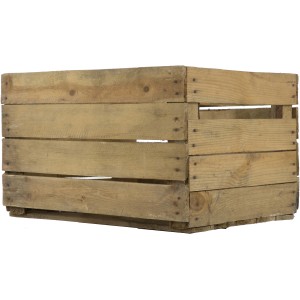 Holz-Allzweckkiste Vintage Kiefer, 30x40x50 cm, ideal zur Aufbewahrung im Haus & Garten.