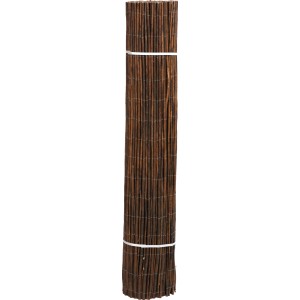Gerollte Weidenmatte, 150x300 cm, für natürlichen Sichtschutz im Garten oder auf dem Balkon.