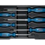 Bosch Professional Schraubendreher-Set, 6-teilig, mit SL, PH, PZ und TX Profilen im schwarzen Setkasten.