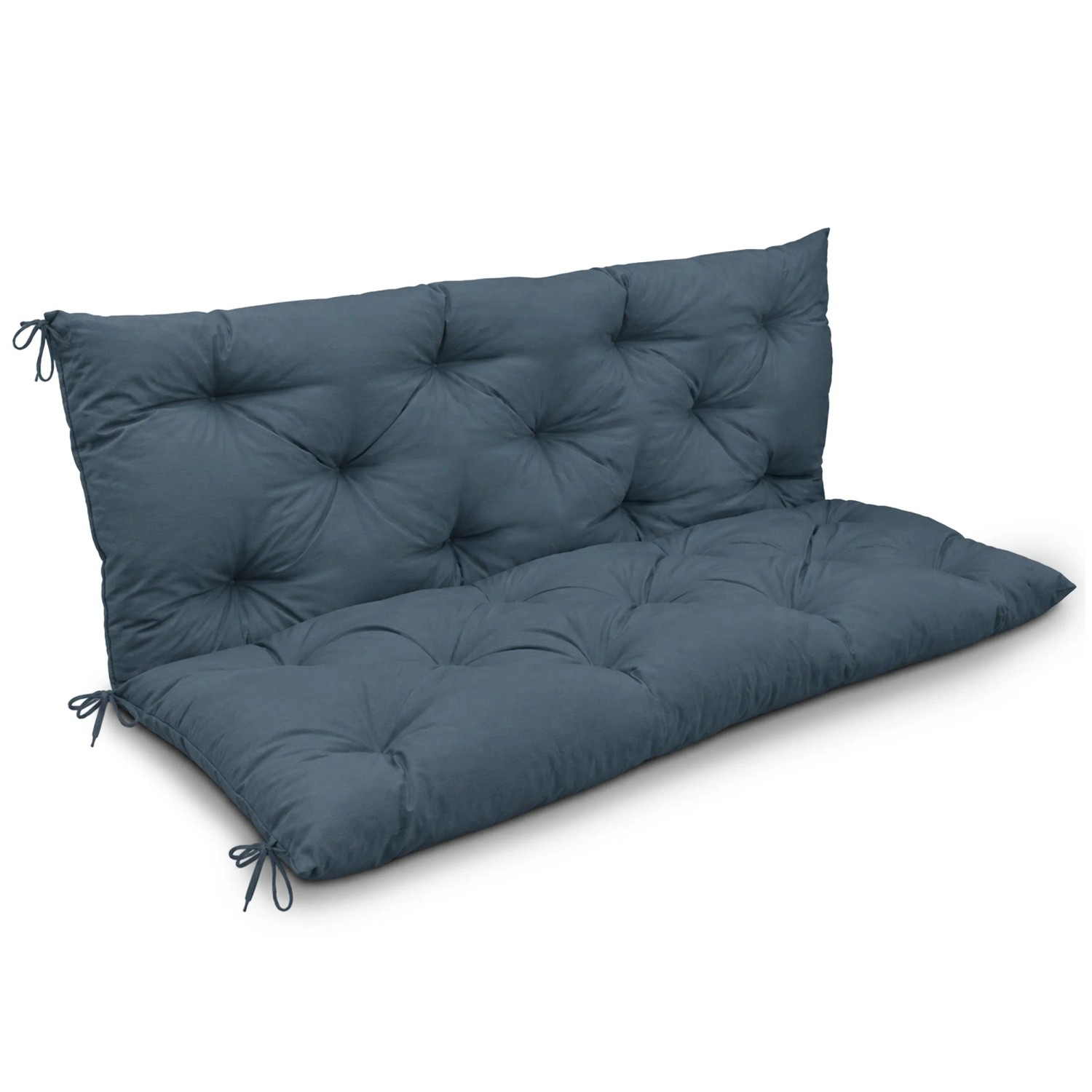 Beautissu Bankauflage Flair BR Taubenblau 100x50x50cm
