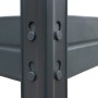 Detailaufnahme Stecksystem vom anthrazitfarbenen Ar Shelving Schwerlastregal Rivet M