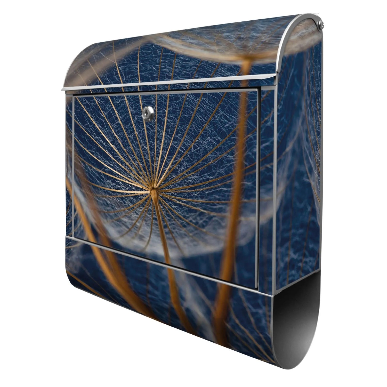 Banjado Design Briefkasten Silber Pulverbeschichtet 39x47x14cm 2 Schlüssel günstig online kaufen