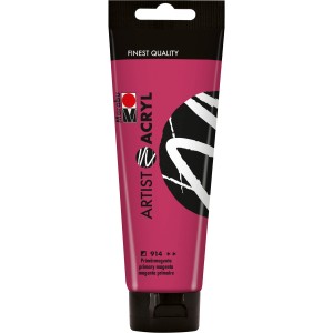 Tube Marabu Artist Acrylfarbe, 120 ml, Primärmagenta.