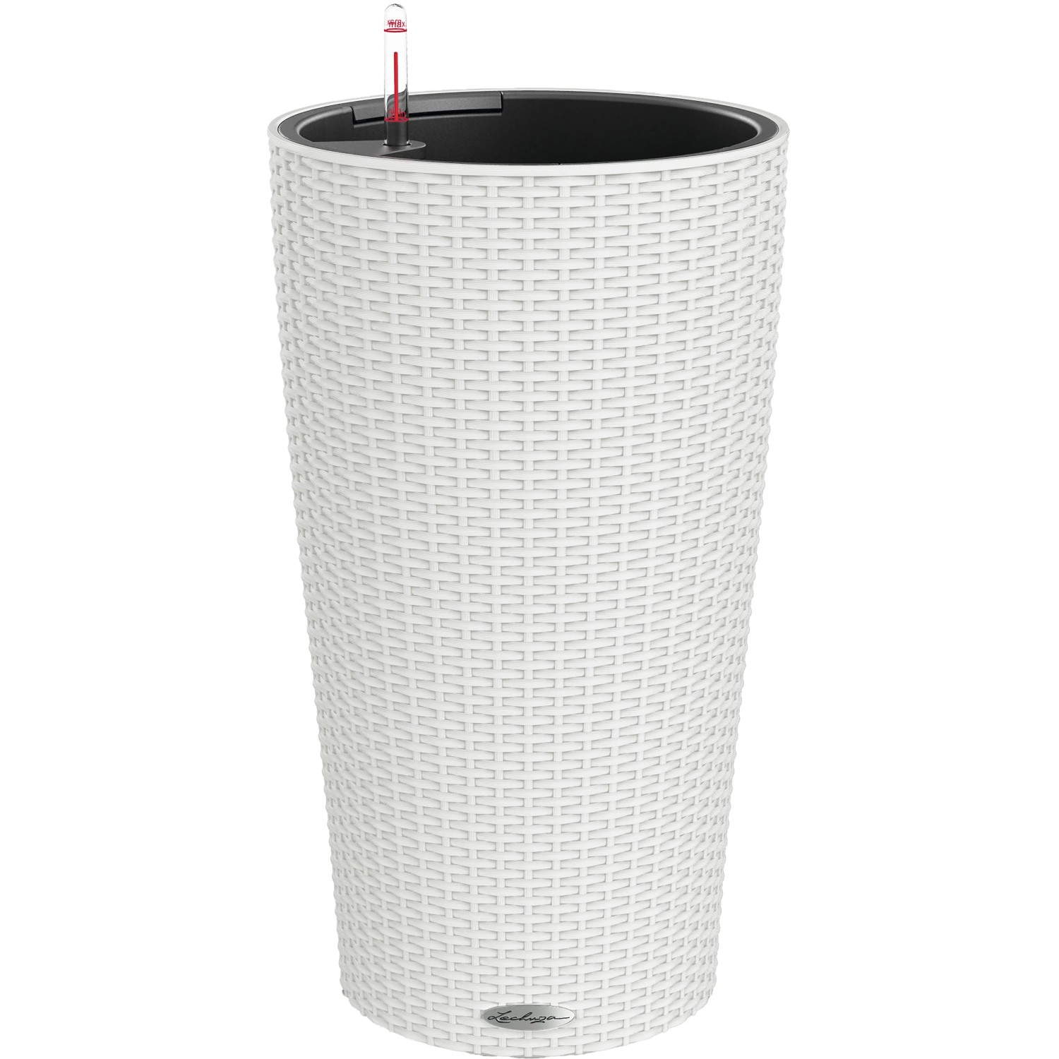 Lechuza® Pflanzsäule Cilindro Cottage Weiß Ø 32 cm integr. Erdbewässerungssystem
