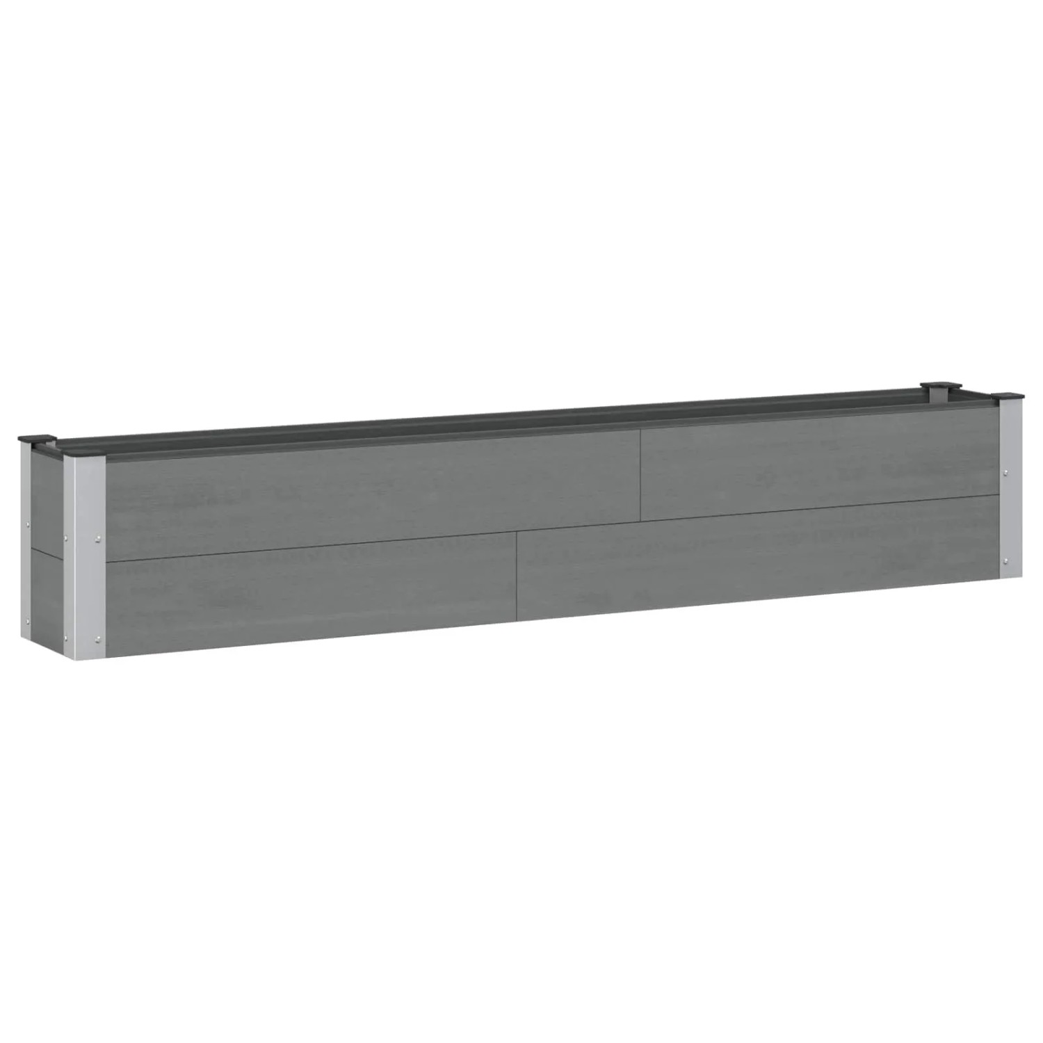 vidaXL Hochbeet Grau 200 x 30 x 36 cm 42039022