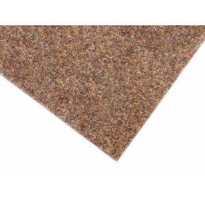 Beiger Primaflor Nadelfilz Merlin Teppichboden als Meterware, Detailansicht.