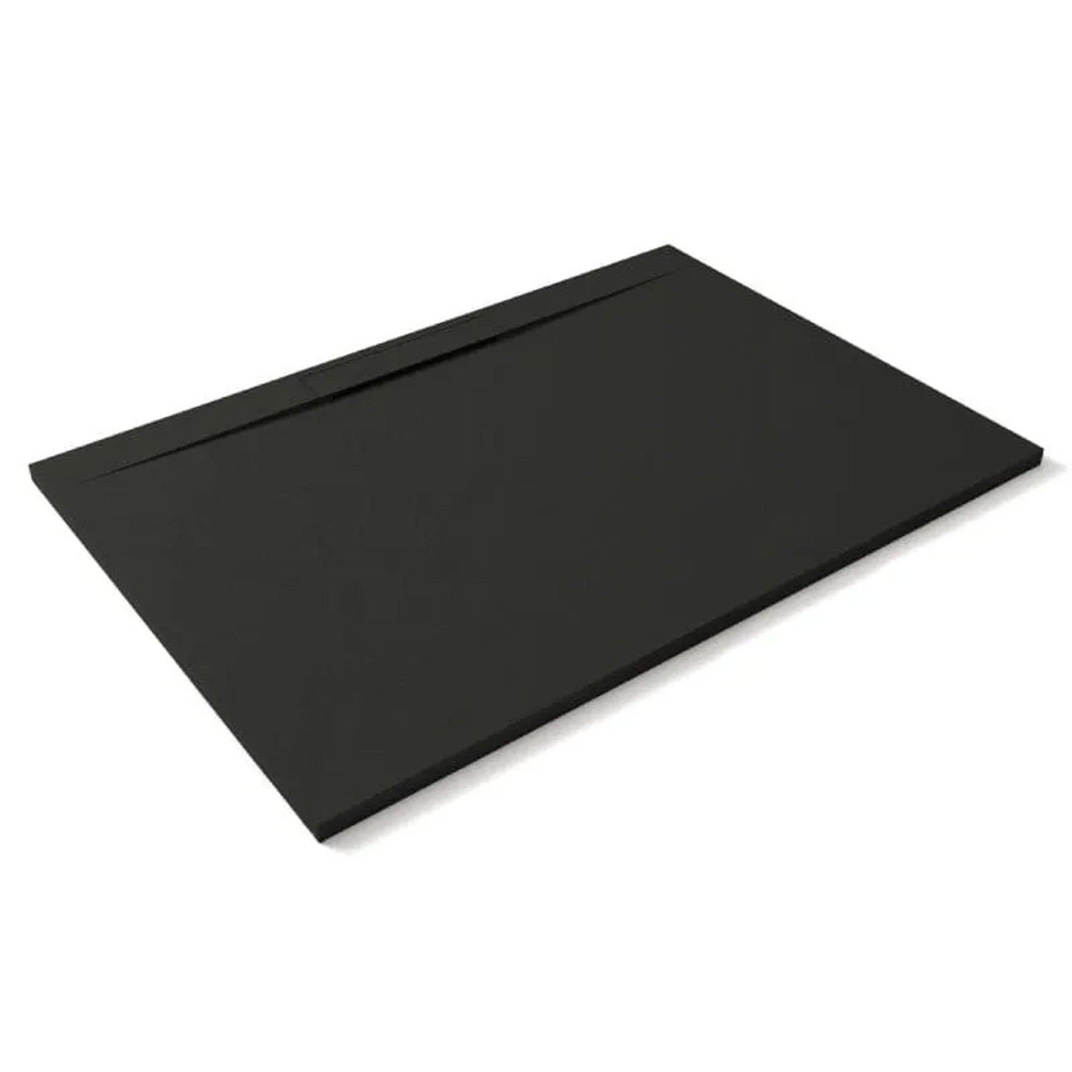 Stano Mineralguss Duschwanne Extra Flach Lyra Schwarz 70x100cm
