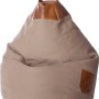 Sitting Point Sitzsack Jamie, 220 l, Sandfarben mit Tragegriff und Seitentasche.