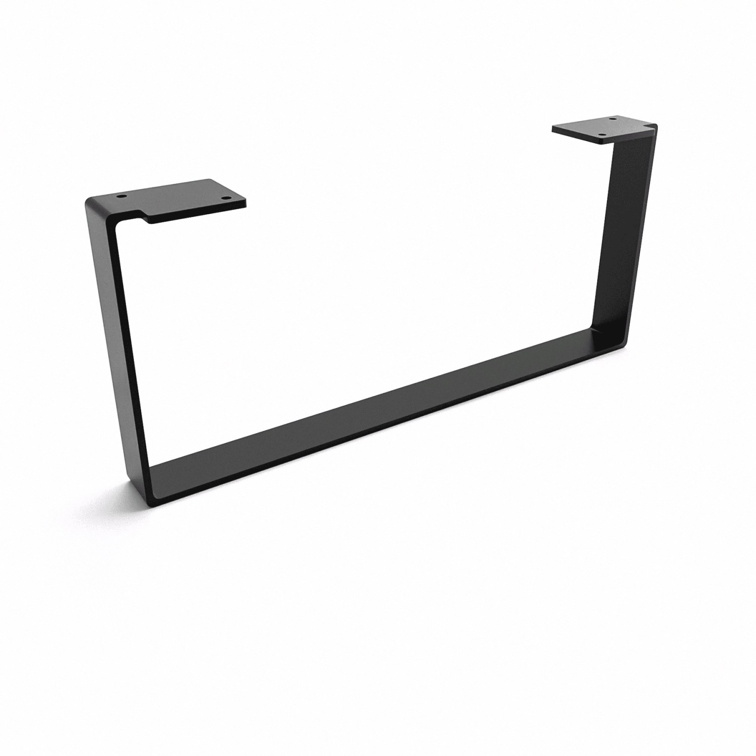 HEVVA Möbelbein LUXEMBURG 20 cm Hoch 45 cm Tief 1 Fuß Schwarz