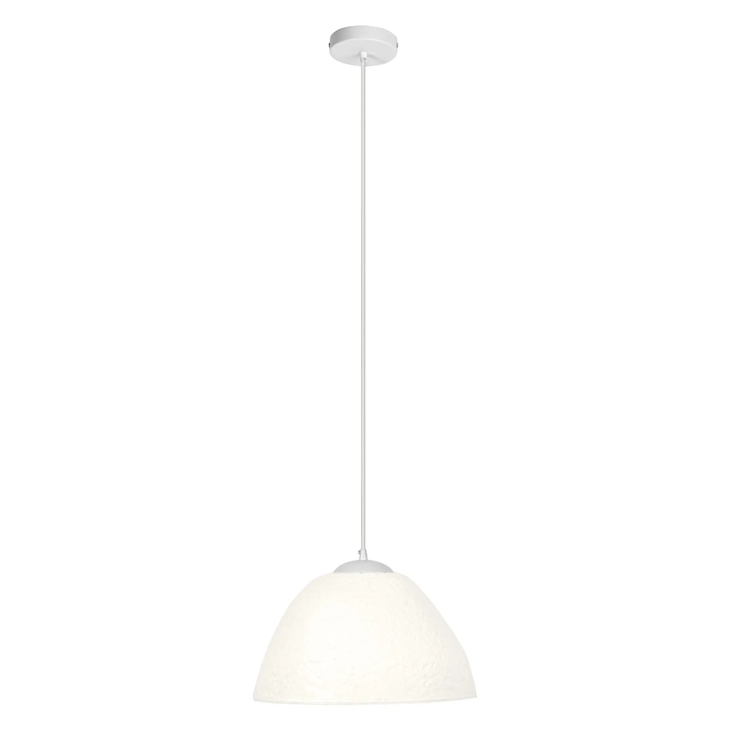 Weiße Ledvance Pendelleuchte Decor Camel Bell, 169 cm hoch, für E14/E27 Leuchtmittel.