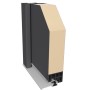 Schnittansicht Splendoor Thermospace Sicherheits-Haustür Berlin Prime RC2, Anthrazit, Detailansicht