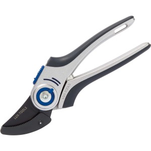 LUX Amboss Gartenschere mit Alugriffen, ideal zum Schneiden von trockenem Holz.