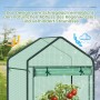 WOLTU Foliengewächshaus Treibhaus Gartenhaus Gewächshaus 100x50x190cm Grün_5