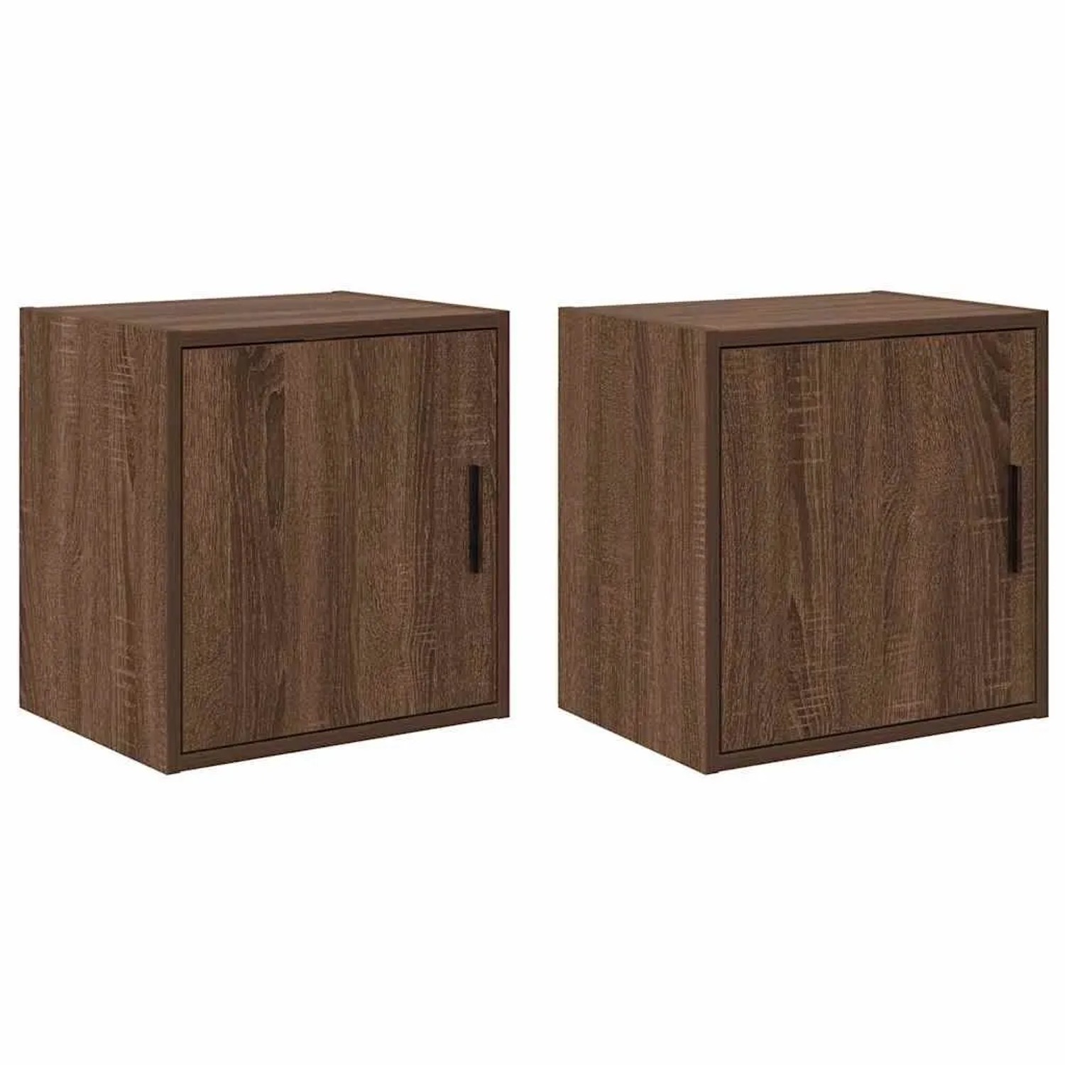 vidaXL Garagen-Wandschränke 2 Stk Braun Eichen-Optik Holzwerkstoff 860638