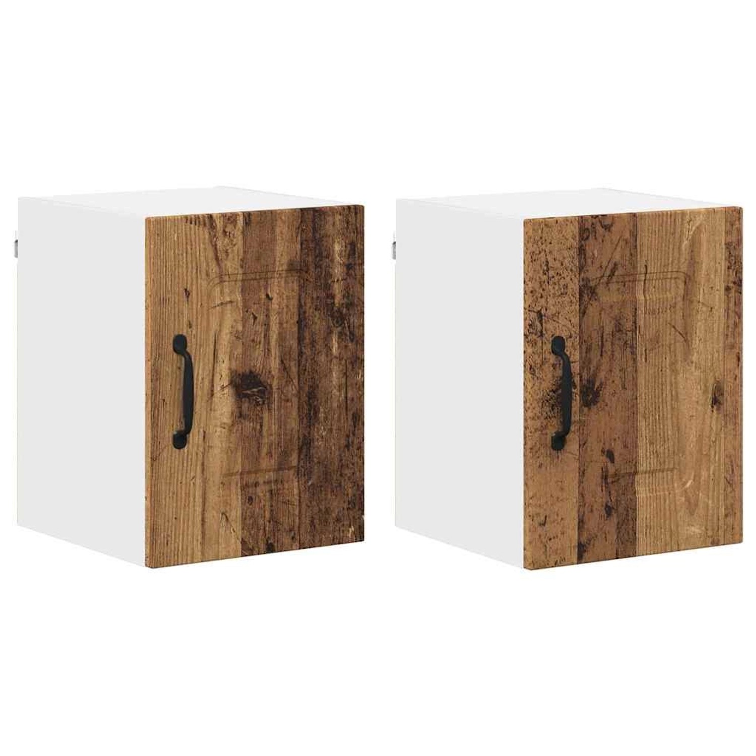 vidaXL Küchenwandschrank 2 Stk Altholz 30 x 31 x 40 cm Holzwerkstoff 884511 günstig online kaufen