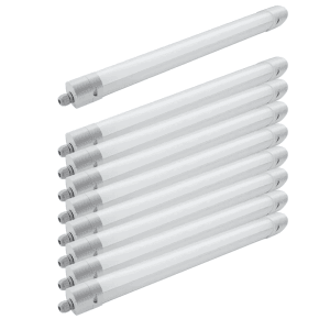 9er-Set ENOVALITE LED Feuchtraumleuchten PRO, 150cm, neutralweiß, für Industrie & Feuchträume.