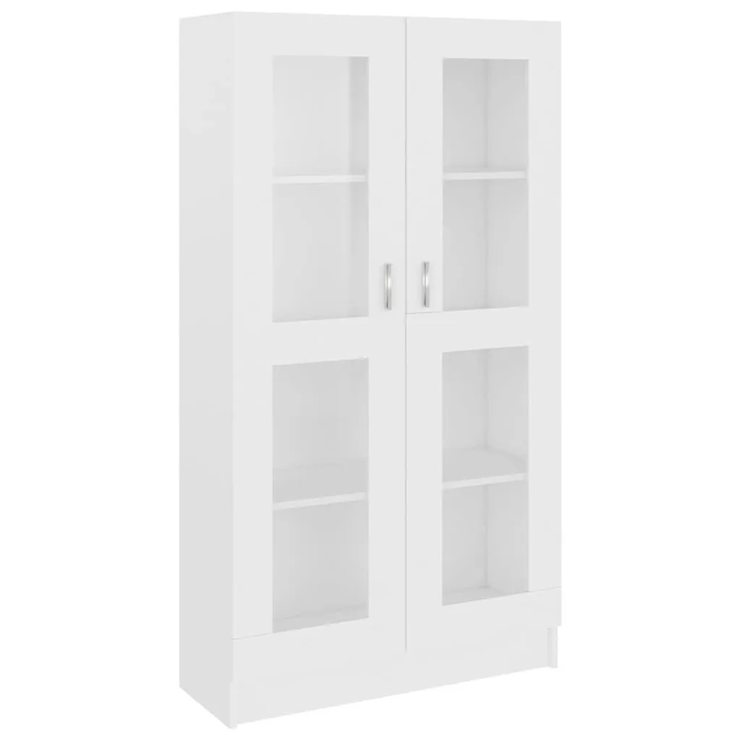 vidaXL Vitrinenschrank Weiß 82,5x30,5x150 cm Holzwerkstoff 802759