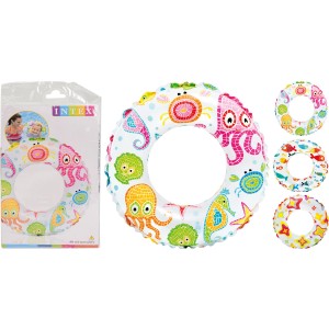 Schwimmring für Kinder, Ø 50cm, mit Unterwasserwelt-Motiven für Spiel & Spaß im Wasser.