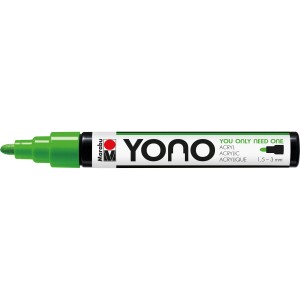 Marabu Yono Acrylmarker, 1,5-3 mm, Reseda. Deckender Stift für Künstlerbedarf.