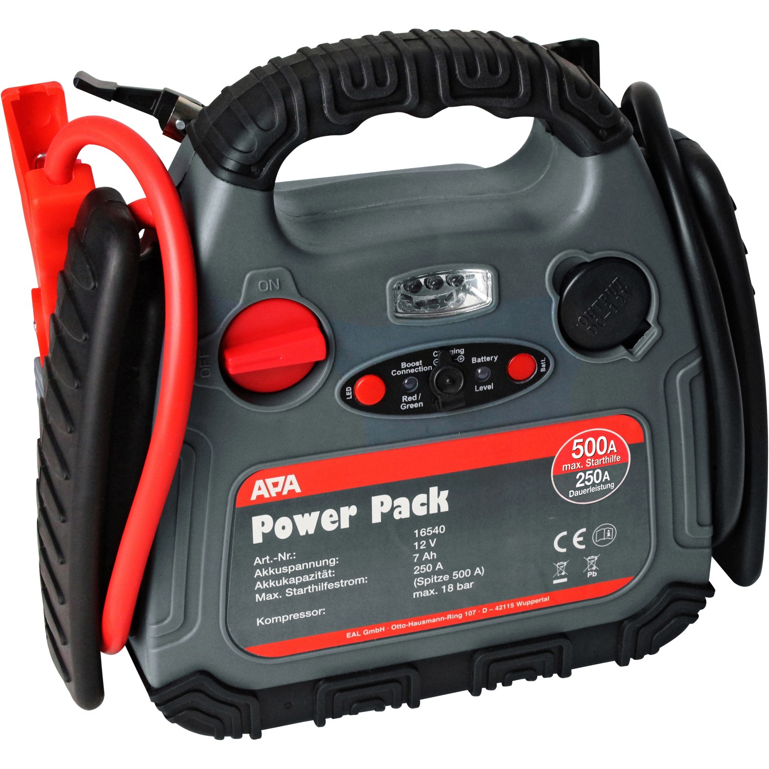 APA Starthilfe Powerpack 250 A mit Kompressor