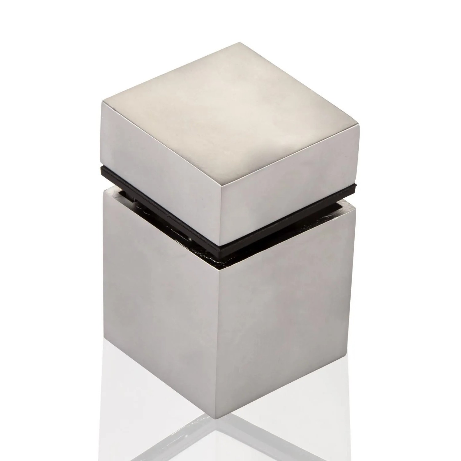 SOTECH Glasbodenträger CUBE II 30 x 30 mm Chrom Matt