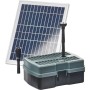 Heissner Solar Teichfilter Set mit Pumpe, UVC-Klärer und Solarmodul für Teiche bis 1000L.