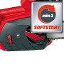 Detailaufnahme der Einhell GE-EC 2240 Elektro-Kettensäge mit Softstart-Funktion.