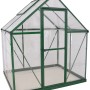 Palram Canopia Hybrid Gewächshaus, 1.3x1.9 m, grüne Rahmen, klare Wände. Ideal für Garten.
