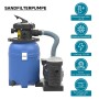 Wiltec Sandfilteranlage mit Pumpe, 250W, 14l Tank, 10000l/h Leistung für Pools.